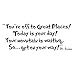 Witkey Dr Seuss You're Off to Great Places. Wall Vinyl Sticker Decals Quote Saying Decor Art Bedroom Design Mural