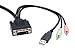 2 Port KVM Switch 1920 X 1200 - DVI W/ Audio and USB 2.0 Hub – Display/ Screen KVM Switch - DVI 3.9 ft Cables