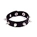 macoking Leather Bracelet Punk Spike Rivet Cuff Bangle Metal Studded Halloween Wristband