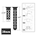 Band for Apple Watch 38mm, Guangzhi New Fashion Soft Silicone Sport Wrist Staps Band Replacement With Stainless Steel Buckle for iWatch Series 1 / 2, Sport, Edition, Nike+,38mm,Oceanblue and Lightpink