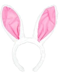 Amscan Egg-stra Special Fluffy Pink Easter Bunny Ears Headband | Party Costume