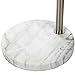 Brightech Mason Arc Floor Lamp - Modern Corner Standing Lamp with Unique Hanging Drum Lamp Shade for Living Room - Bright Overhead, Curved Hanging Light for Bedroom. Library, Den - Nickel