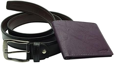 Spairow Wallet Belt Gift Box Multi-Color Men’s Accessory Combo Pack Of 2