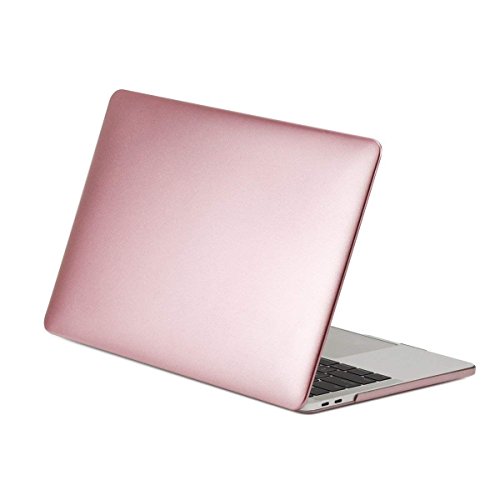 TOP CASE MacBook Pro 13 inch Case 2019 2018 2017 2016 Release A2159 A1989 A1706 A1708, 4 in 1 Essential Rubberized Hard Case, Keyboard Cover, Screen Protector, Sleeve for MacBook Pro 13" - Rose Gold