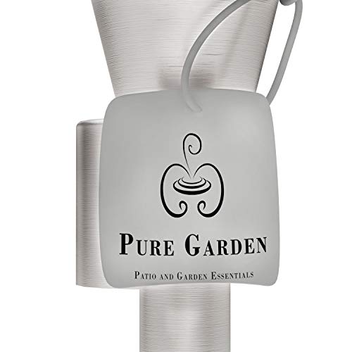 image for Pure Garden 50-223 Outdoor Torch Lamp-46” Patio/Backyard Stainless S
