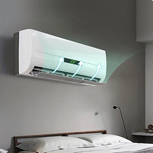 Aolvo Air Conditioner Deflector Air Diverter Air Conditioning Air Deflector AC Deflector Retractable Anti-wind Baffles Confinement Windshield Shield Wind Guide(Not Included Air Conditioner)