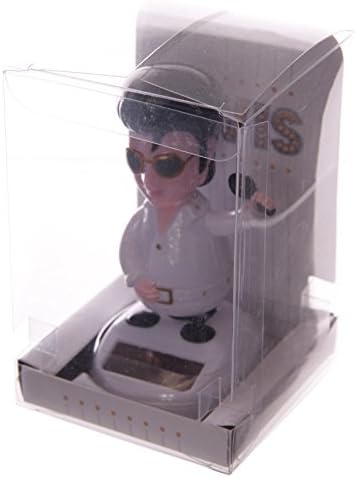 Puckator FF45 – Figura Decorativa de Elvis Preysle (6 x 5 x 10 cm, Panel Solar)