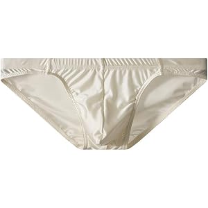 Men's Ice Silk Satin Panties Low Rise Ultra-thin Breathable and Smooth Men's Briefs Intimates