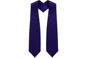 CLERKMANS Unisex Adult 62" Long Plain Graduation Stole Sash