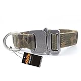 EXCELLENT ELITE SPANKER Tactical Training Adjustable Dog Collar With Quick Release Metal Buckle(Multicam)