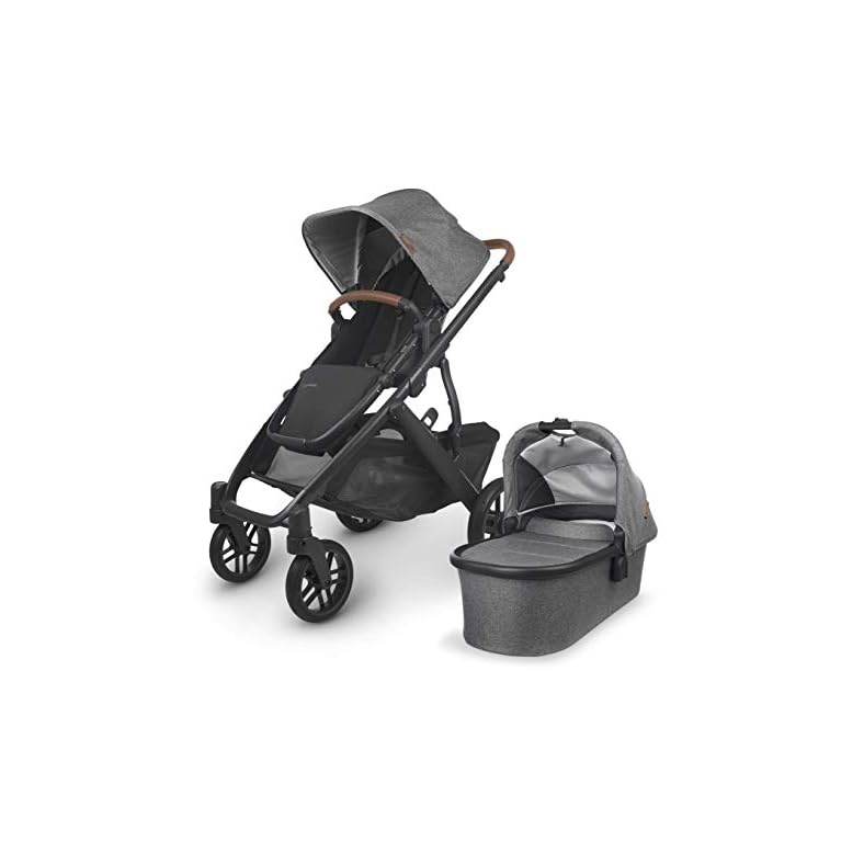 Vista V2 Stroller – Greyson (Charcoal Melange/Carbon/Saddle Leather)