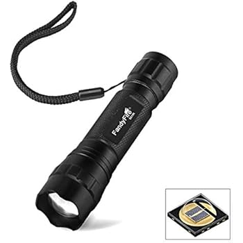 940nm IR Flashlight illuminator Infrared Light Night Vision Adjustable Focus LED Flashlight Torch for Hunting by FANDYFIRE (Not Included 18650 Battery)