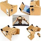 N-K VR Headset Cardboard 3D Glasses Resin Lenses Movie Video Game Black view 2