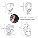 JOERICA 4 Pairs Silver Ear Cuff Earrings for Women Clip on Fake Lip Cartilage Tragus Helix Body Jewelry Set (B:8 pairs)