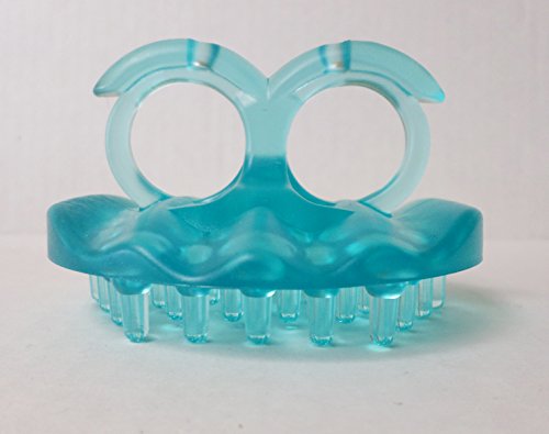 Body & Sole Shampoo and Scalp Toning Brush -- Helps Control Dandruff (Aqua) Use to Clean Hair and Scalp, Apply Hair Products, Increase Scalp Circulation