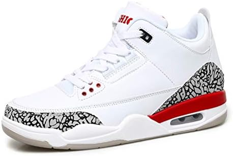 Basketball Shoes Men High-Top Breathable Lightness Cushioning Wear-Resistance Anti-Slip Outdoor Sports Boots