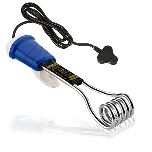 Axmon Immersion Rod Water Heater - 1500 Watt Portable [Waterproof] [Shock  Proof] Electric Immersion Rod with Stainless Steel Heating Element Hot Water  Heater - BLUE (colour may vary) - Price History