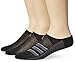adidas Men's Superlite Stripe Super No Show Socks (3-Pair), Black/Onix/Light Onix, Large