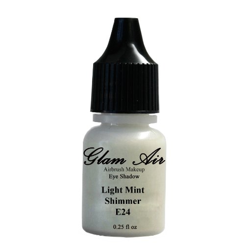 Glam Air Airbrush E24 Light Mint Shimmer Eye Shadow Air Brush Water-based Makeup 0.25oz