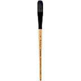 Princeton Catalyst Polytip, Brushes for Acrylic and Oil, Series 6450 Short Handle, Filbert, Size 8
