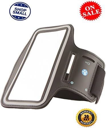 iPhone Running Band - Running armband with key holder for Apple iPhone 6 (4.7”) By NJM (Black)