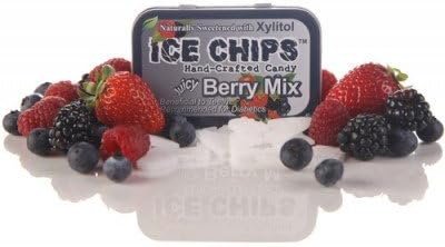 ICE CHIPS Berry Mix Xylitol Mints 6 Single Tins