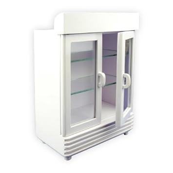 Amazon.es: MyTinyWorld Miniatura Blanco Madera Pintada 2 Estantes ...