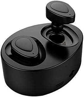 Bluetooth Earbuds,Wireless Earbuds True Mini Twins Stereo Noise Cancelling Bluetooth Headset Invisible Sports In Ear Earphones with Portable Charger Built-in Mic for iPhone and Most Smartphone