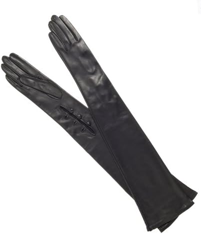 Fratelli Orsini Women's Italian Leather Opera Gloves - 16-Button Length