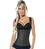 Ann Chery Women's latex full Vest, Black, L/36