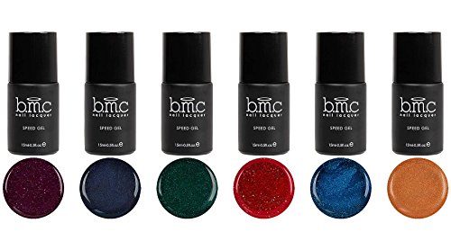 BMC Fine Shimmery to Chunky Glitter Speed Gel Nail Polishes - Bliss Collection BMC Fine Shimmery to Chunky Glitter Speed Gel Nail Polishes - Bliss Collection