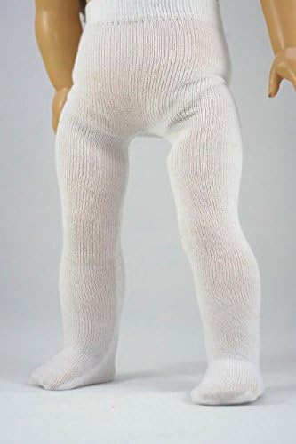 The Wishlist Store Fits 18" American Girl Doll White Tights