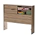 South Shore Fynn Headboard with Storage, Twin, Rustic Oak