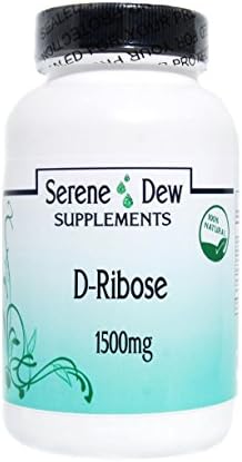 D-Ribose 1500mg 180 Capsules Gluten FREE 100% Natural. Serene Dew Supplements