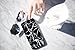 GMYLE iPhone 7 Case, iPhone 8 Case, [Black Marble] Slim Glossy Hard Cover Case - Ultra Low Profile