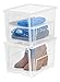 IRIS USA, Inc. IRIS Easy Access Women's Shoe Box, 2 Pack, Tall, Clear