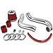 Spec-D Tuning AFC-CV01EXRD-AY Civc DX LX EX 1.7L L4 Manual Transmission Cold Air Intake+Red Filter