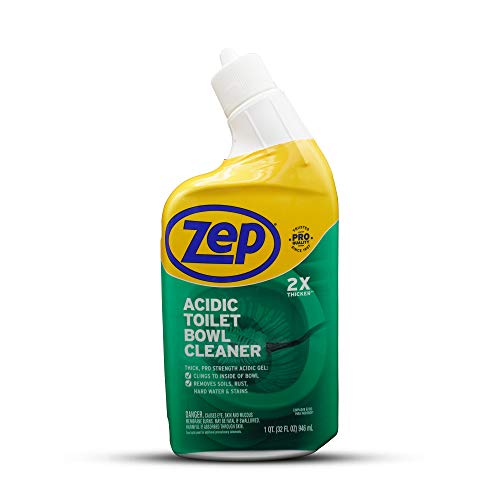 Zep Acidic Toilet Bowl Cleaner Strong & Powerful with Pleasant Mint