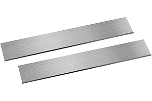 szkoo 2pcs 304 Stainless Steel Flat Bar, 1/4" x 1-3/16" x 8" (TxWxL) Brushed Finish Trim Strips Stainless Steel Sheet for Kitchen DIY Craft Making