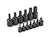 TEKTON 1/4, 3/8 Inch Drive Tamper-Resistant Star Bit Socket Set, 13-Piece (TR10-60) | 4916