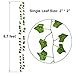 Wofair 241 Feet Fake Ivy Garland, Hanging Ivy Vines Wall Decor Fake Ivy Vines for Bedroom, Faux Ivy Plant with Leaves for Wedding Party Festival Backyard Decor (36 Strands 6.7 Feet Each)