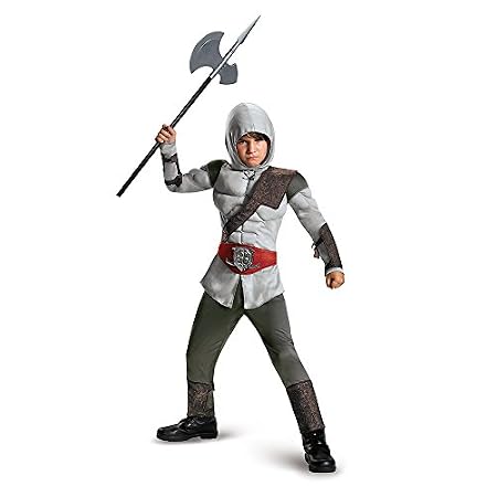 Big Boys' Hooded Stealth Assassin Video Game Muscle Costume
