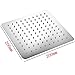 ShowerHead RainfallHigh Pressure Large Square Rain Shower Head Stainless Steel Celling Fixed Mounted Joint Chrome Showerhead - Relaxing and Enjoyable the Shower Experience (8 inchs showerhead)