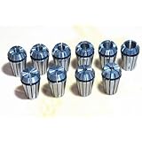 ZJchao ER16 10 PCS Spring Collet Set for for CNC Engraving Machine & milling Lathe Tool