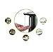 GooQee Automatic Touchless Countertop Liquid Soap Dispenser with IR Sensor - Remain Visible Window - Waterproof Base for Kitchen Bathroom Sanitizer Shampoo Lotion – Chime Optional (Black 12oz/340ml)