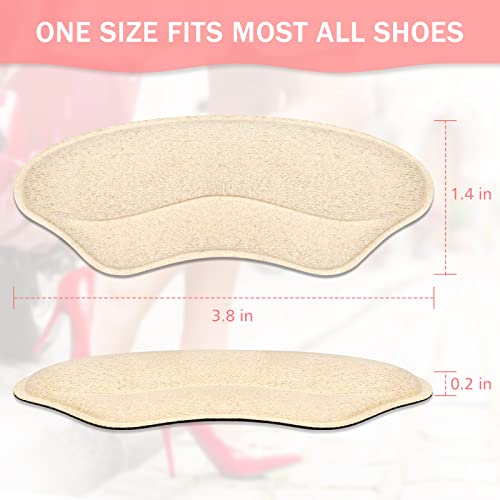 Heel Inserts for Women Pads Protectors - Heel Grips Liner for Men Women, Heel Cushions Inserts for Loose Shoes (6 Pairs)
