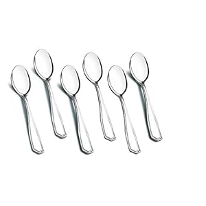 Neelam Stainless Steel Balanced Crest 6 pcs Coffee Spoon Set