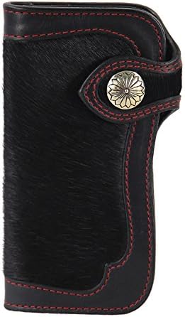 LengRen Handmade Wallet Italian Full Grain Leather with Vegetable Tanning Technology Personal Design of Silver Clasps
