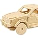 PONTE COLLECTION 3D Wooden Puzzle Building Kit Pickup Truck Car Model Wood Best Gift for Kids 23-pcs (Pickup Truck)