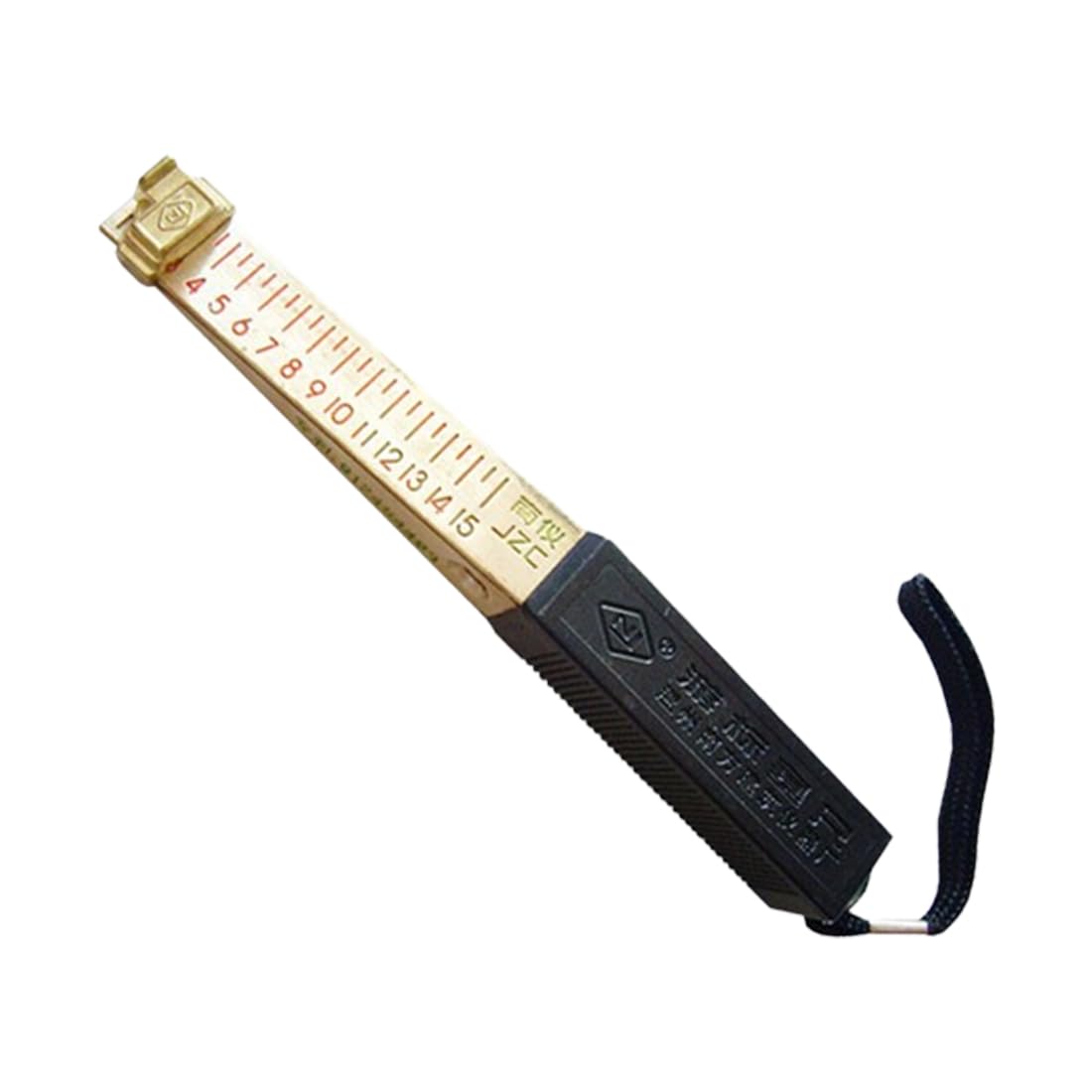 LAWALEISHE Door Gap Measuring Tool,Vernier Plug Ruler, Fire Door Gap Gauge Checker Tool, 1-15mm Plug Gauge Taper Ruler, for House Engineering Inspection Flatness Measuring